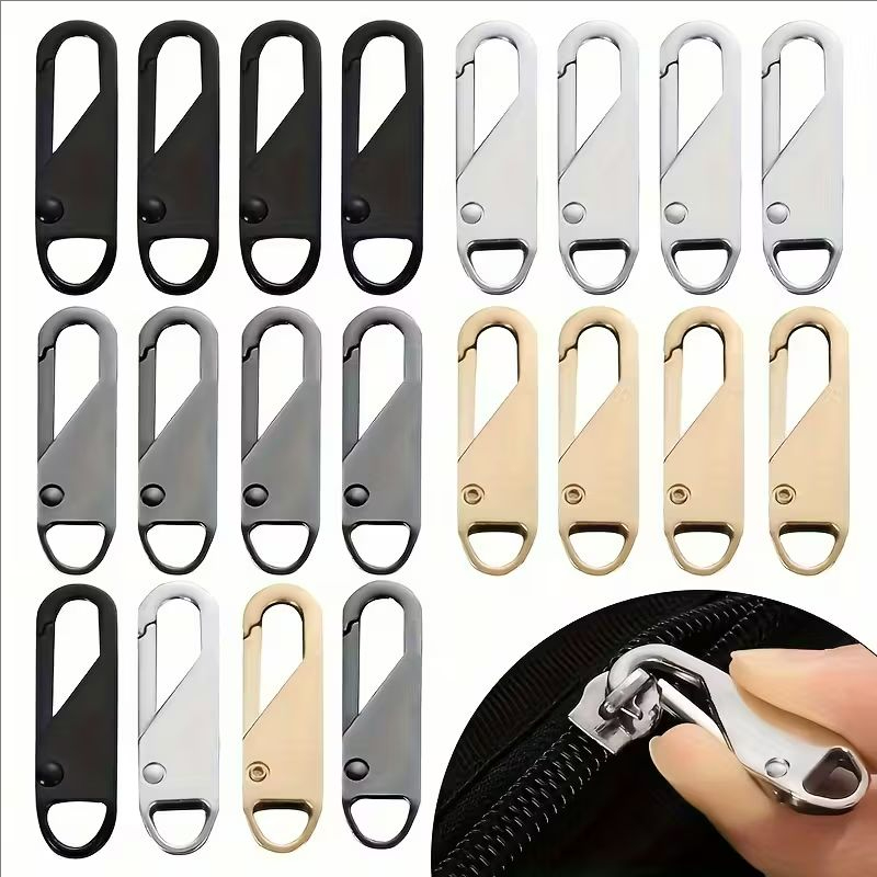 Sewing Repair - 5pcs Zipper Puller Replacement Tabs Detachable