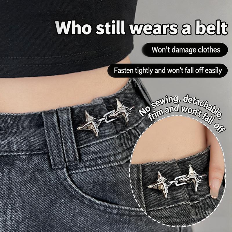 Sewing Repair - Jeans Adjustable Waistband Buckle Secure Metal