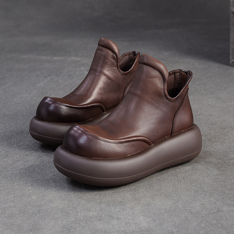 Sewing Zipper - High-top Short Boots New Style Handcrafted