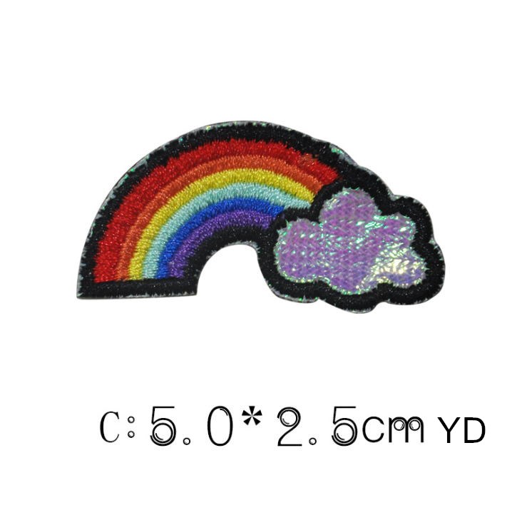 10 Pcs Rainbow Embroidered Pat - đánh giá và giá Sewing Id