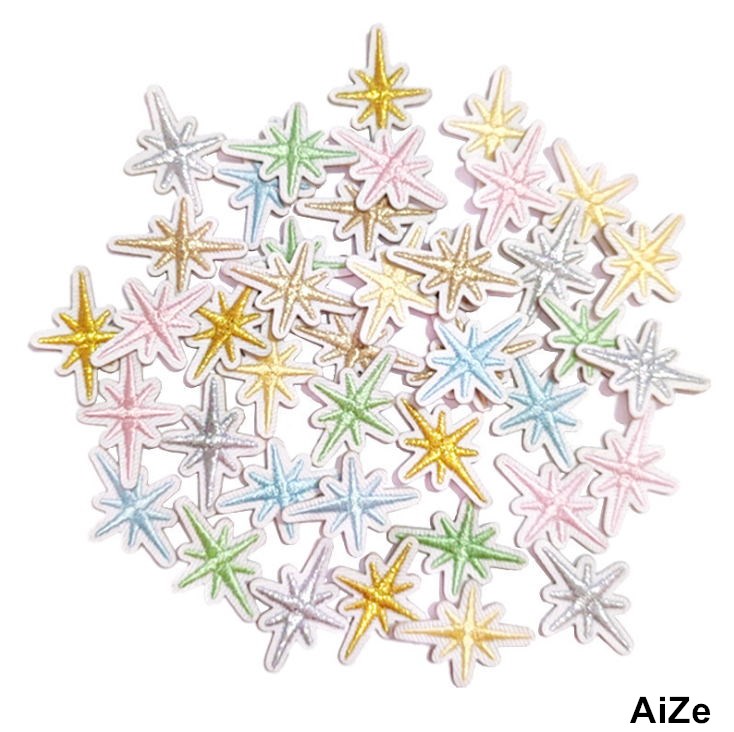 Stick Iron Sew On 10 Pcs Stars - đánh giá và giá Sewing Id