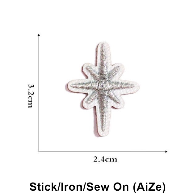Stick Iron Sew On 10 Pcs Stars - đánh giá và giá Sewing Id