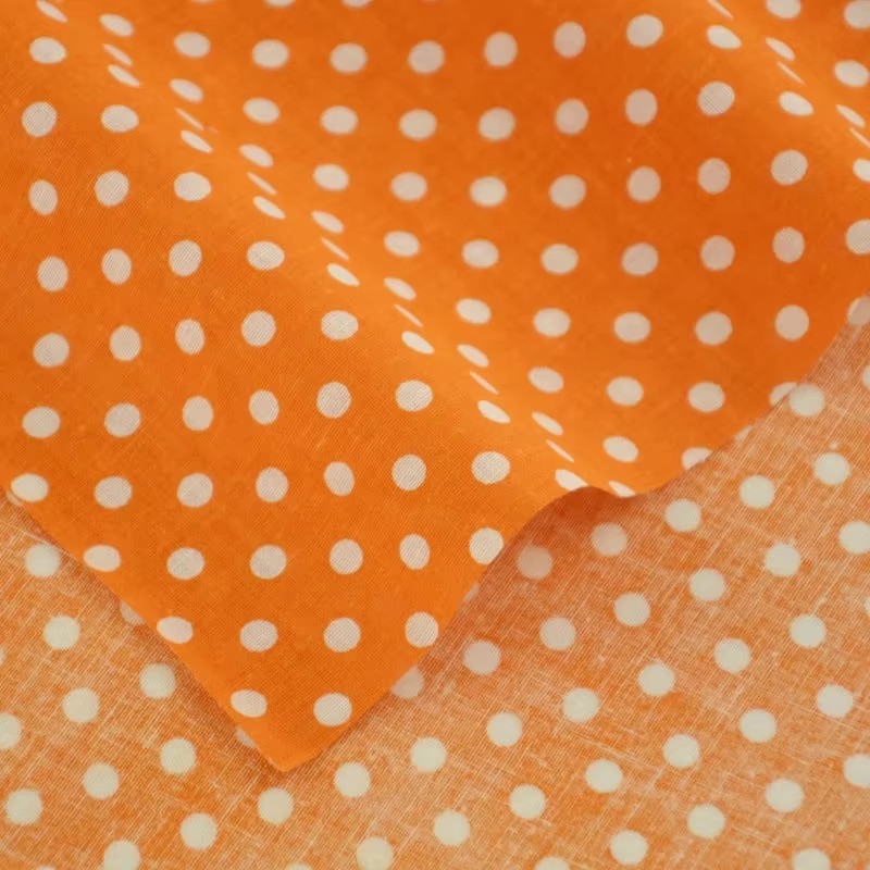 50X150CM White Orange Polka Do - đánh giá và giá Sewing In Textile