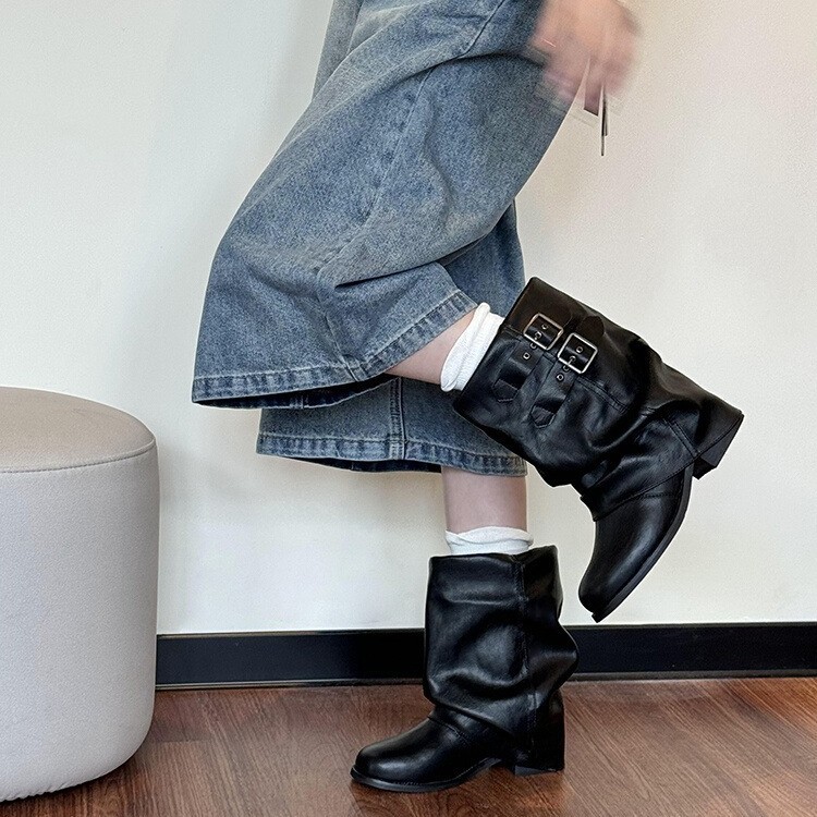 Short boots women's 2025 autum - đánh giá và giá Sewing Nylon