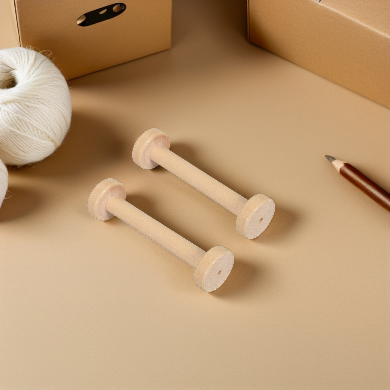 5Pcs Wooden Spools Natural Vin - đánh giá và giá Sewing In Textile