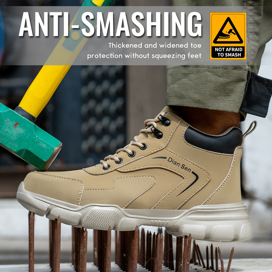 Mens Work Boots Steel Toe Shoe - đánh giá và giá Sewing Nylon