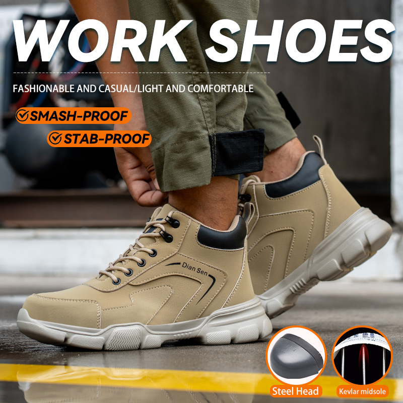 Mens Work Boots Steel Toe Shoe - đánh giá và giá Sewing Nylon