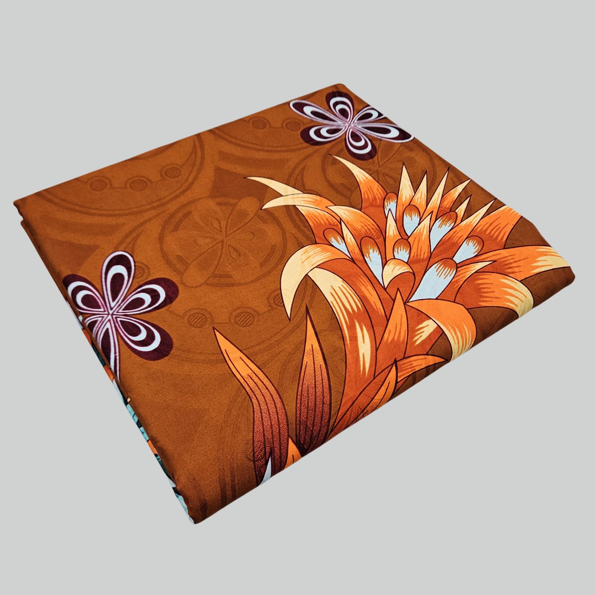 Brown Cotton African Wax Fabri - đánh giá và giá Sewing Batik Fabric