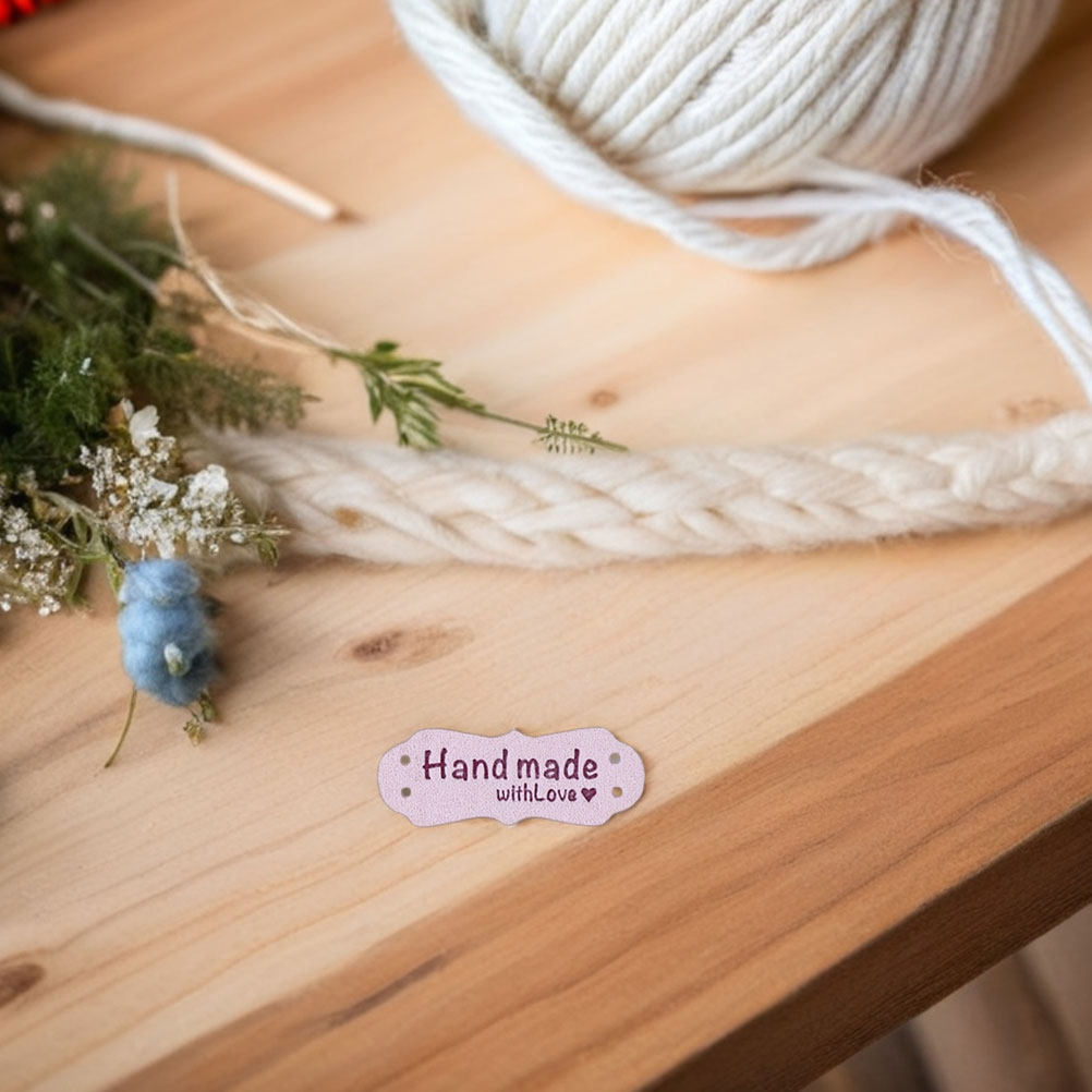 100Pcs Handmade Embossed Suede - đánh giá và giá Sewing Label