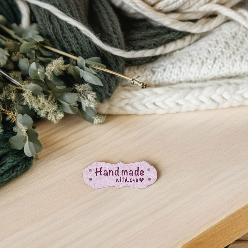100Pcs Handmade Embossed Suede - đánh giá và giá Sewing Label