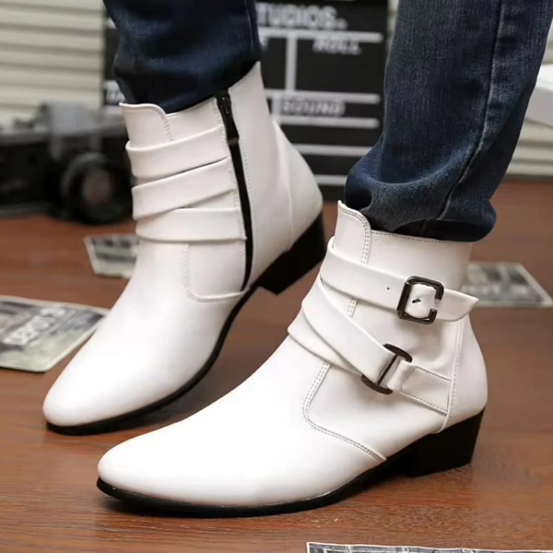 New Men's Boots Leather Chelse - đánh giá và giá Sewing Nylon