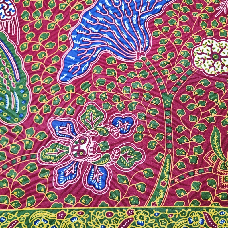 46Inch * 6Yards Green Leaves P - đánh giá và giá Sewing Batik Fabric