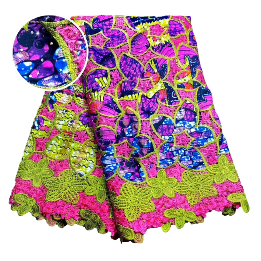 100% Cotton African Glitter Wa - đánh giá và giá Sewing Batik Fabric
