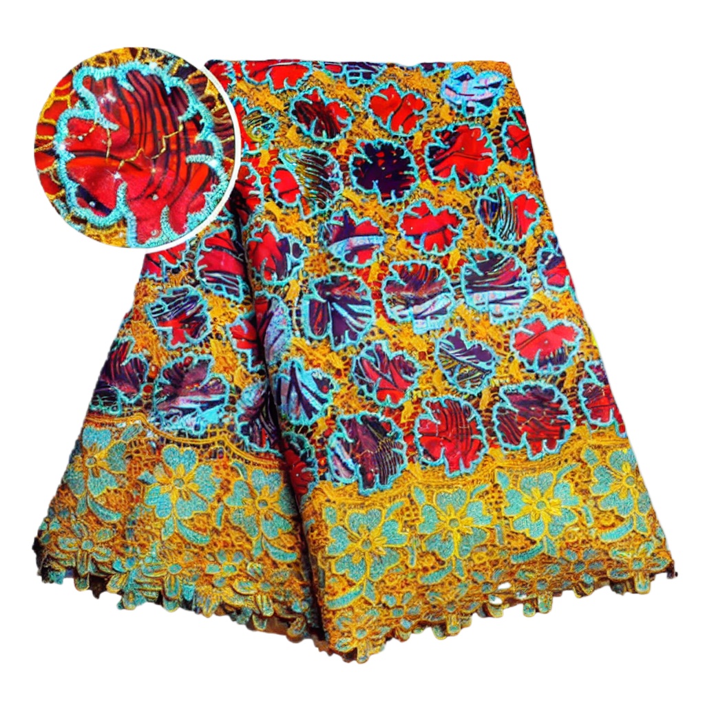 100% Cotton African Glitter Wa - đánh giá và giá Sewing Batik Fabric