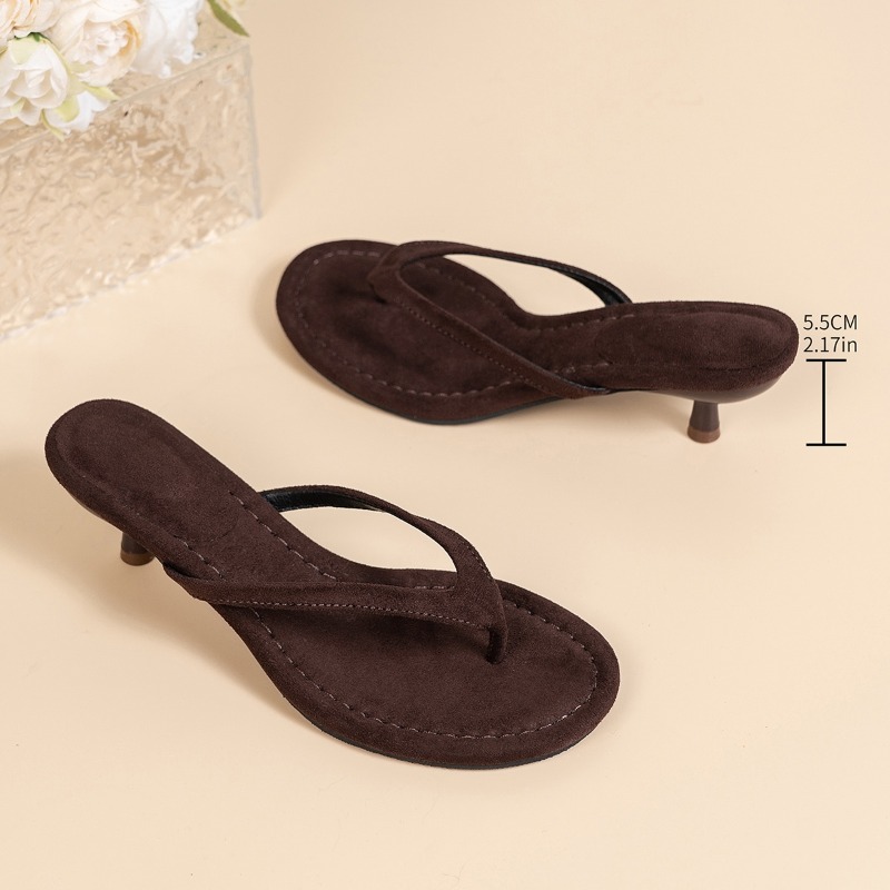 Women Brown Heeled Sandals wit - đánh giá và giá Sewing Nylon