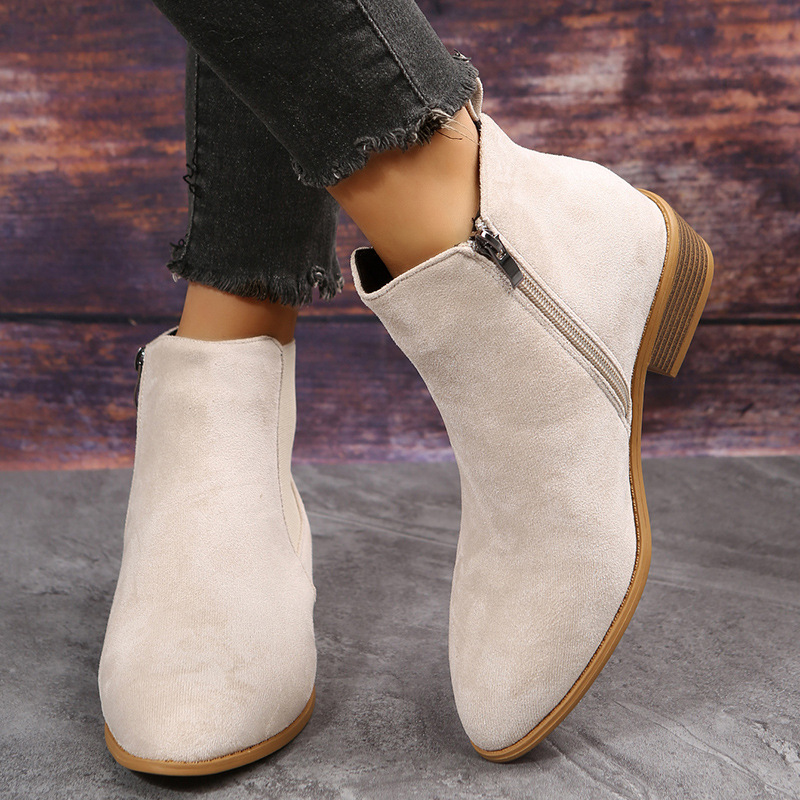 Women's Short Boots Autumn Poi - đánh giá và giá Sewing Zipper
