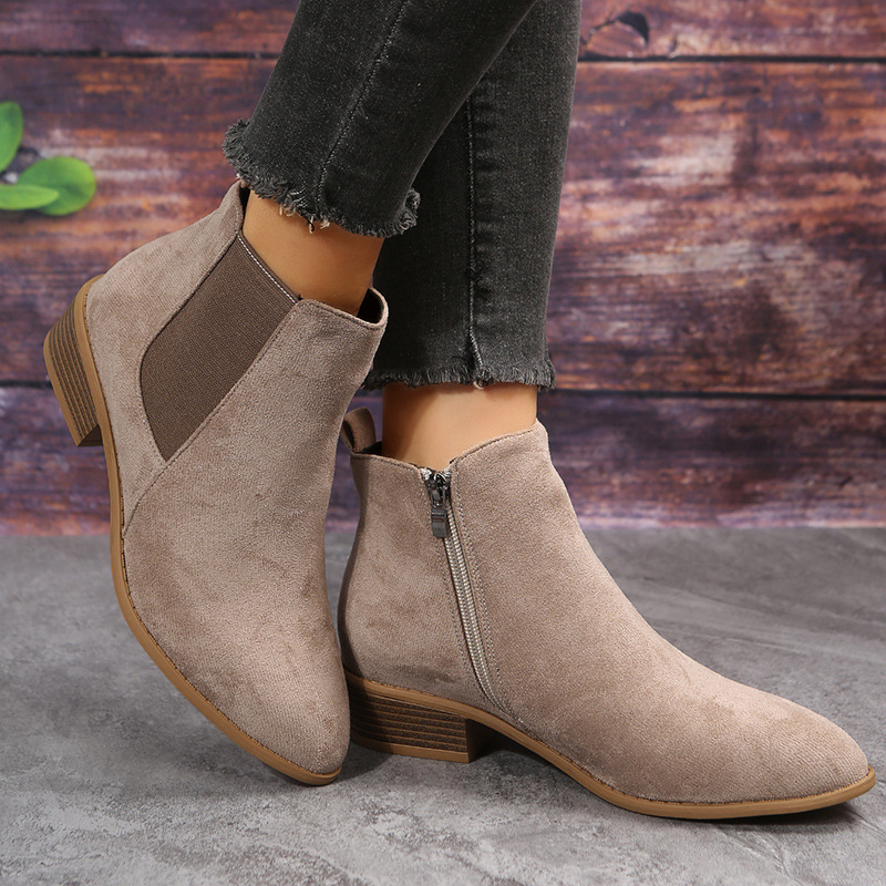 Women's Short Boots Autumn Poi - đánh giá và giá Sewing Zipper