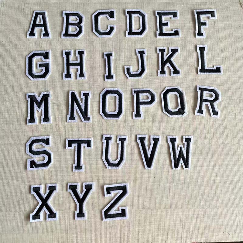 10PCS,26PCS/A~Z Black Alphabet - đánh giá và giá Interfacing Iron On