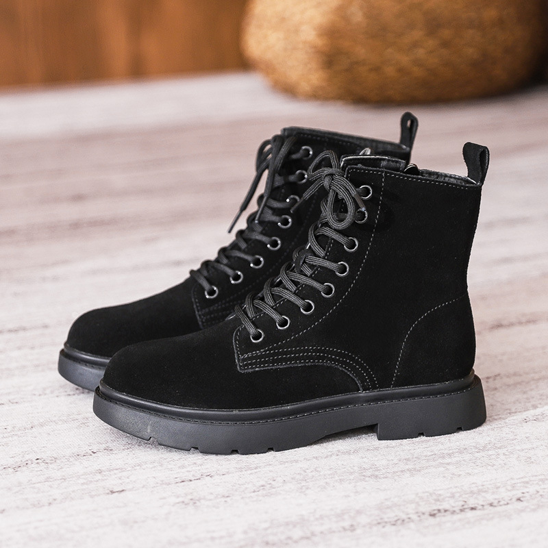 Womens Brown Suede Combat Boot - đánh giá và giá Sewing Nylon