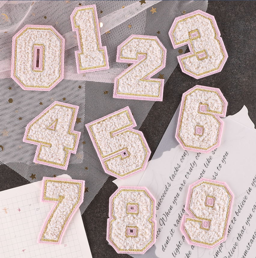 10 Pcs Towel Number Alphabet E - đánh giá và giá Sewing Id