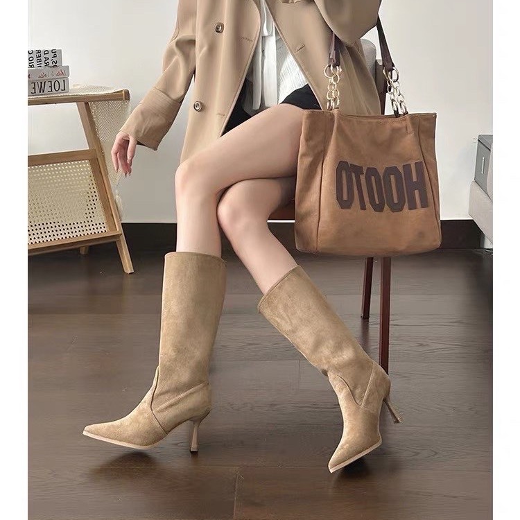 Cow Suede Mid-calf Modern Boot - đánh giá và giá Sewing Nylon