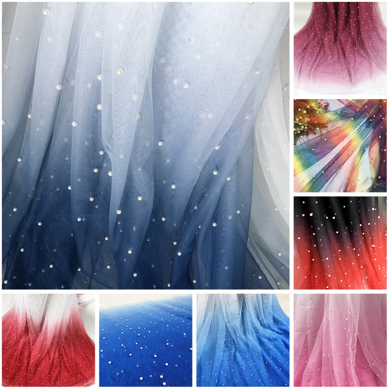 100x150cm Pearl Mesh Gradient  - đánh giá và giá Sewing Batik Fabric